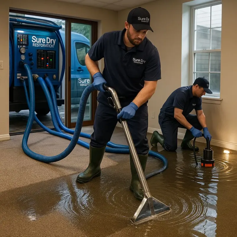Water Extraction and Removal process in Pearl River, MS